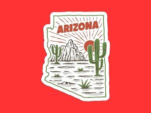 Arizona Sunset Sticker