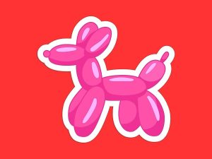 Balloon Dog Sticker