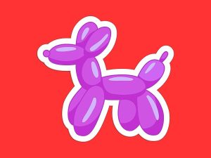 Balloon Dog Sticker