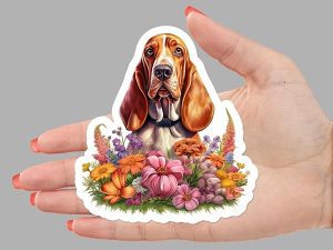 Basset Hound Dog Sticker