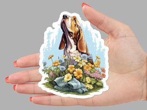 Basset Hound Dog Sticker