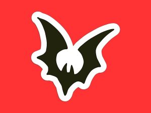 Black Bat Sticker