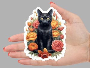 Black Cat Sticker