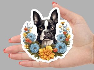 Boston Terrier Dog Sticker