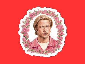 Brad Pitt Sticker