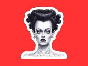 Bride of Frankenstein Sticker