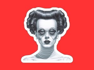 Bride of Frankenstein Sticker Decal