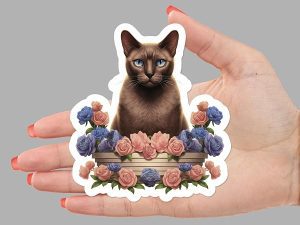 Burmese Cat Sticker