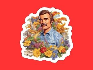 Burt Reynolds Sticker