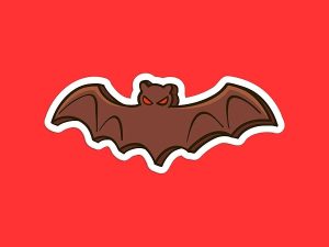 Candy Bat Sticker