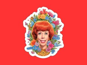 Carol Burnett Sticker