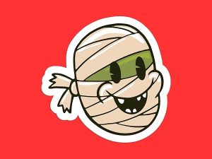Cartoon Mummy Sticker