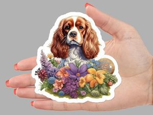 Cavalier King Charles Spaniel Dog Sticker