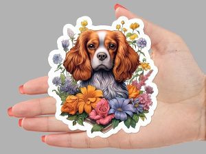 Cavalier King Charles Spaniel Dog Sticker