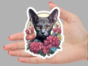 Cornish Rex Cat Sticker