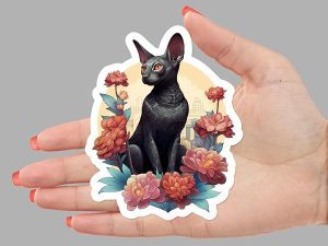 Cornish Rex Cat Sticker