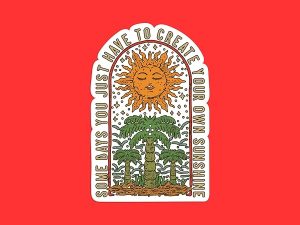Create Your Own Sunshine Sun Sticker