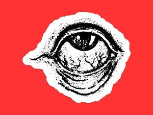 Creepy Eyeball Sticker