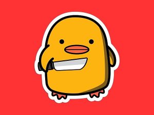 Cute Chicken Duck Sticker