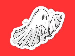 Cute Ghost Sticker