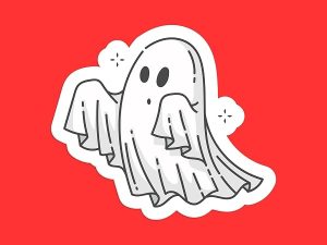 Cute Ghost Sticker