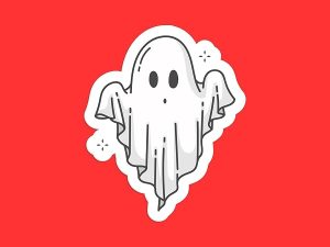 Cute Ghost Sticker