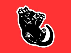 Cute Kitten Sticker