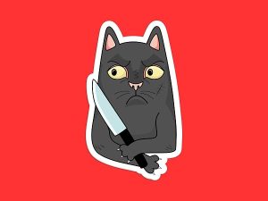 Danger Kitty Sticker