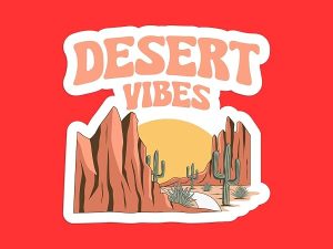 Desert Vibes Sticker