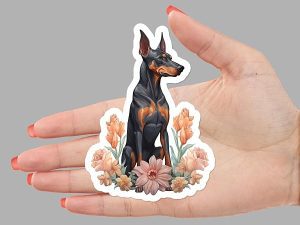 Dobermann Dog Sticker