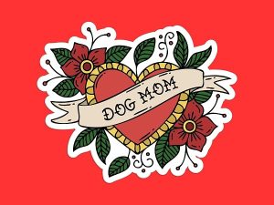 Dog Mom Sticker