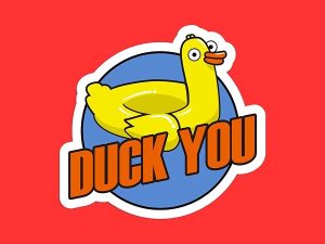 Duck You Sticker