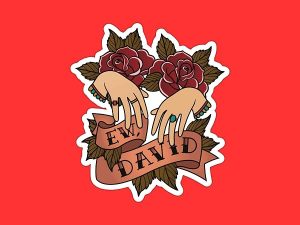 Ew David Sticker Alexis Rose Sticker