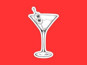 Eyeball Martini Sticker