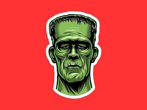 Frankenstein Monster Sticker