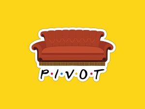 Friends Pivot Couch Sticker