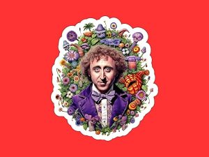 Gene Wilder Sticker