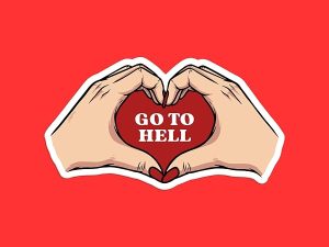 Go To Hell Sticker