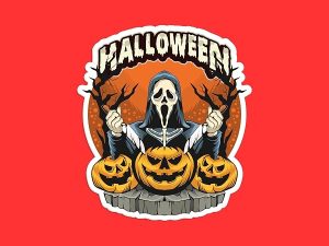 Halloween Reaper Sticker