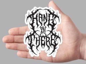 Hang In There Heavy Metal Sticker