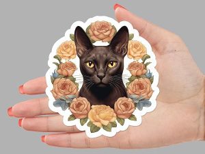 Havana Brown Cat Sticker