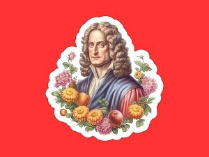 Isaac Newton Sticker