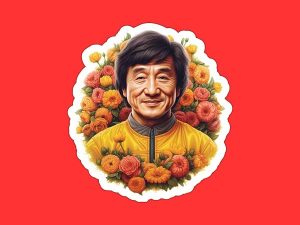 Jackie Chan Sticker