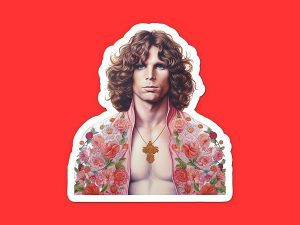 Jim Morrison Sticker