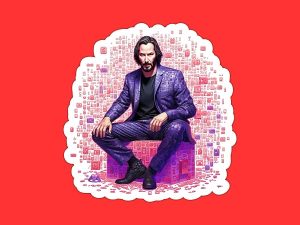 Keanu Reeves Sticker