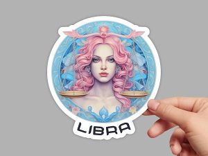 Libra Zodiac Sticker