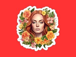 Lindsay Lohan Sticker