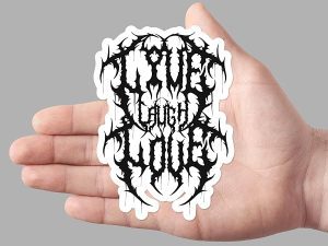 Live Laugh Love Heavy Metal Sticker