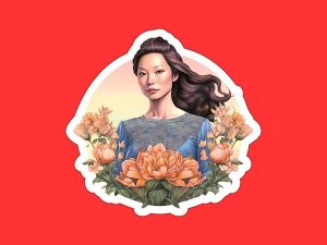 Lucy Liu Sticker