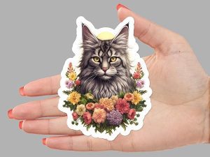Maine Coon Cat Sticker